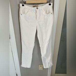 Democracy AbSolution Pintuck White Jeans Women’s Size 4